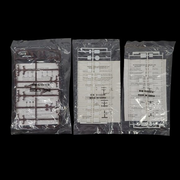 LIfe Like Trains Accessories Telephone Poles Railroad Road Signs Trees Lot - Picture 8 of 15